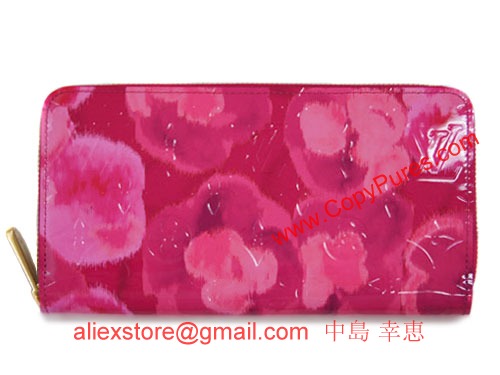 ルイヴィトンコピーM90019ヴィトンヴェルニ2013春夏イカットフラワーLVラウンドジップ長財布ジッピーウォレットローズアンディアン